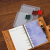 Vintage Leather Journals Notebook Index Dividers with Leather Pen Clip Daily Planner Divider with Cowhide Pen Holder Accessories 4