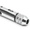 Adjustable Silver T-Handle Ratchet Tap Holder Wrench with 5pcs M3-M8 3mm-8mm Machine Screw Thread Metric Plug T-shaped Tap 3