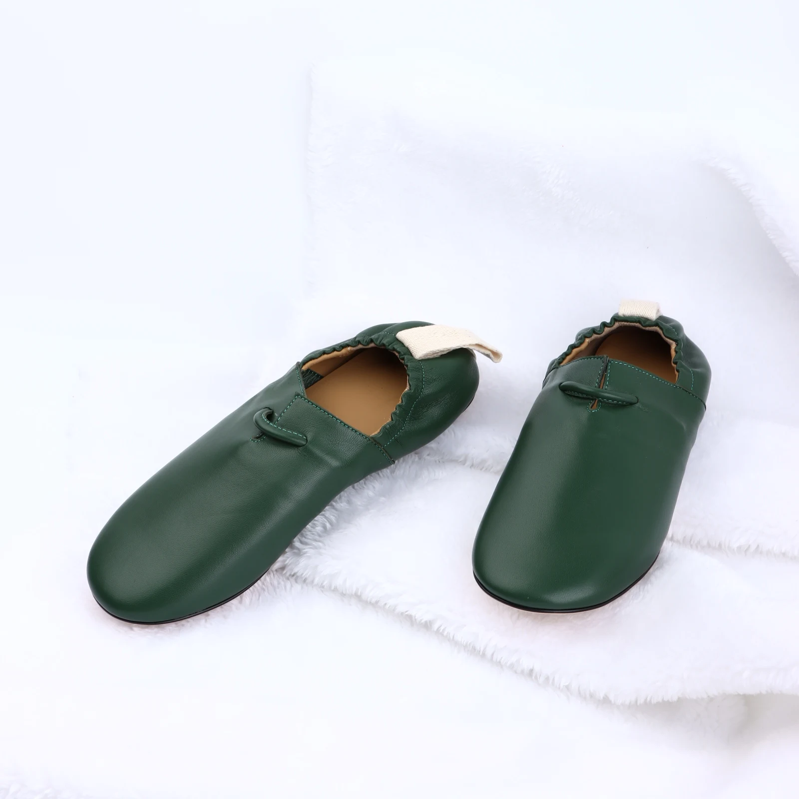 

Ballet flats Mary Jane ROW Leather Black Shoes For Women 2023 Luxury Designer Shoes Red High Quality Brand Shoes Woman Size 43