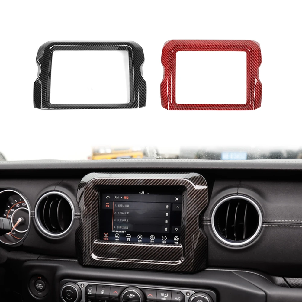 

Декоративная рамка навигатора для Jeep Wrangler JL Gladiator JT 2018-2023, декоративная рамка для автомобильного GPS-навигатора, аксессуары для интерьера