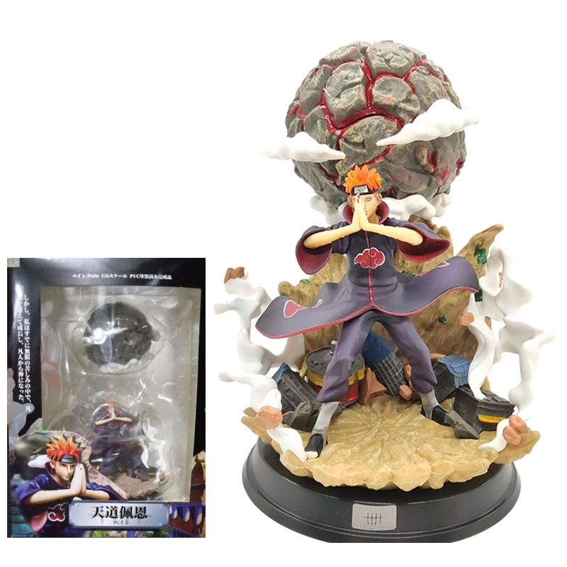 thumbnail image 1 of Figura de acción de Naruto Shippuden Anime, modelo Deva Pain, Yahiko GK Chibaku Tensei, estatua de gran tamaño de PVC de 38 cm, juguete coleccionable, 1 of 5