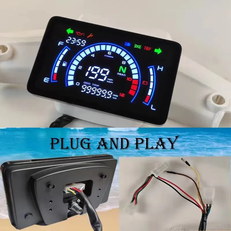 EX5 Motorcycle Digital Speedometer Motobike Dashboard Lager Board