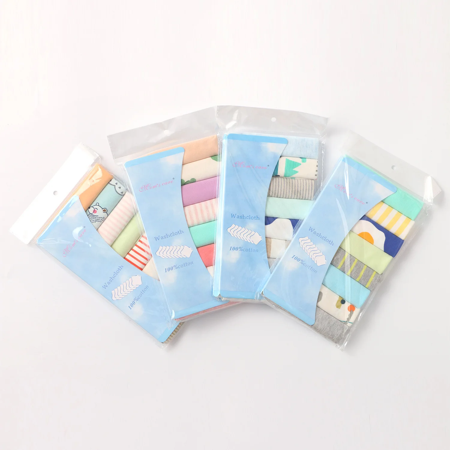 5/8Pcs/Set Newborn Baby Infant Newborn Bath Towel Washcloth Bathing Feeding Wipe Cloth Soft Handkerchief Washcloth