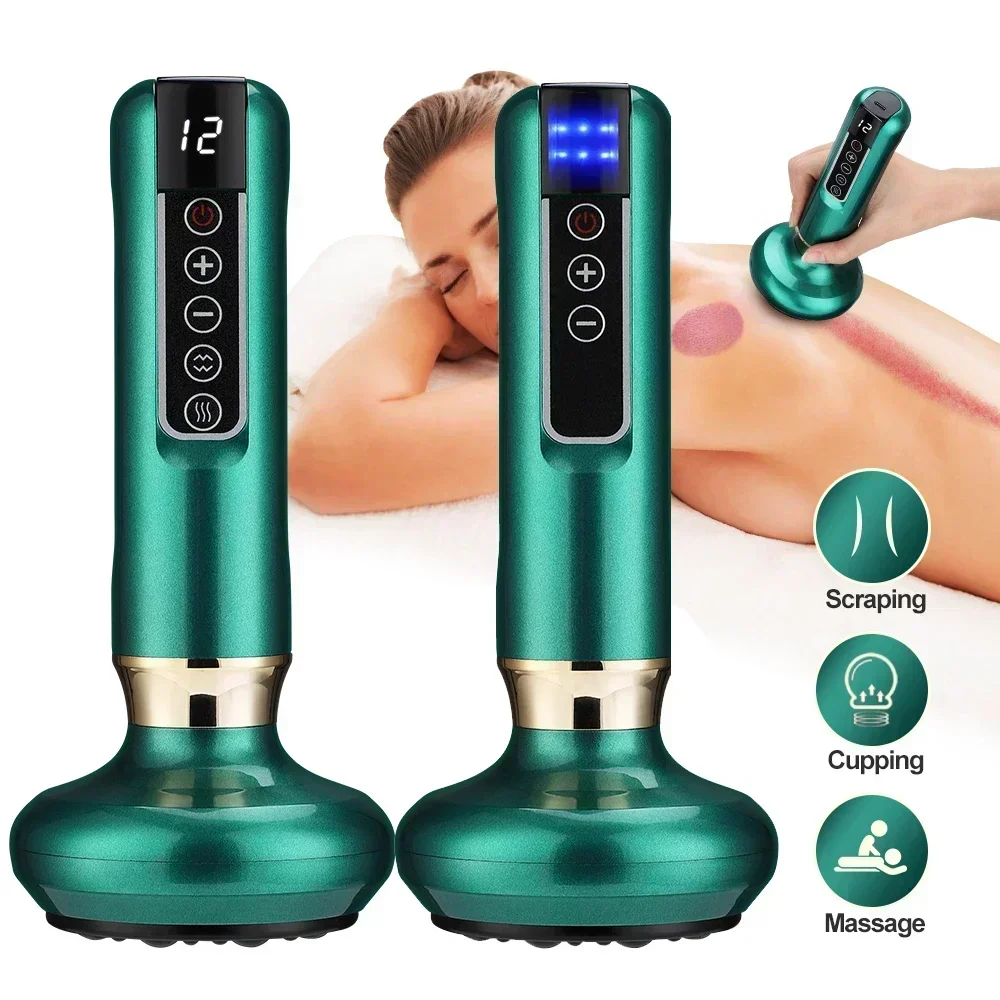 Chinese Electric Suction Medical Cupping Therapy Set Beauty Massager Glass Jars Anti Cellulite Cupping Vacuum Slimming Guasha