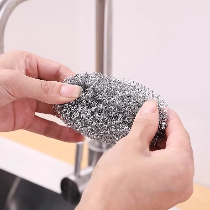 20pcs household wire balls cleaning balls stainless steel pot brushes wire brushes kitchen wire balls dishwashing brushes pot