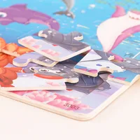 30 Pieces Wooden Jigsaw Puzzle Kids Cartoon Animal Vehicle Puzzles Games Baby Early Learning Educational Toys for Children 5