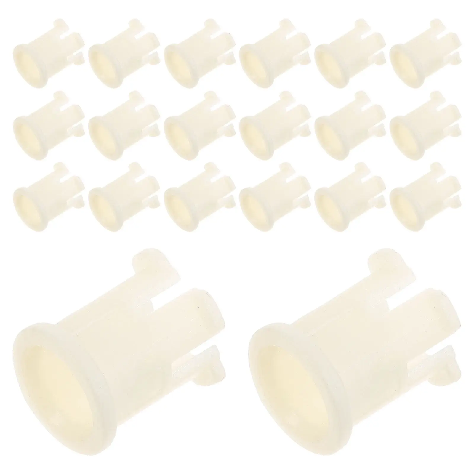 30pcs 플라스틱 캐스터 소켓 인서트 사무실 의자 가구 교체용 헤비 듀티 휠 슬리브 스템 어댑터 수리 키트