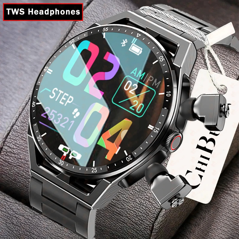 

Smart Watch 2 in 1 Wireless Headset 1.39 Inch Full Touch Screen Heart Rate Blood Pressure Waterproof Sports Smartwatch Men Women