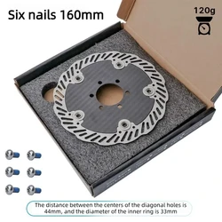Ultralight Carbon Fiber Floating Brake Disc Rotor (Six nails 160MM - A)