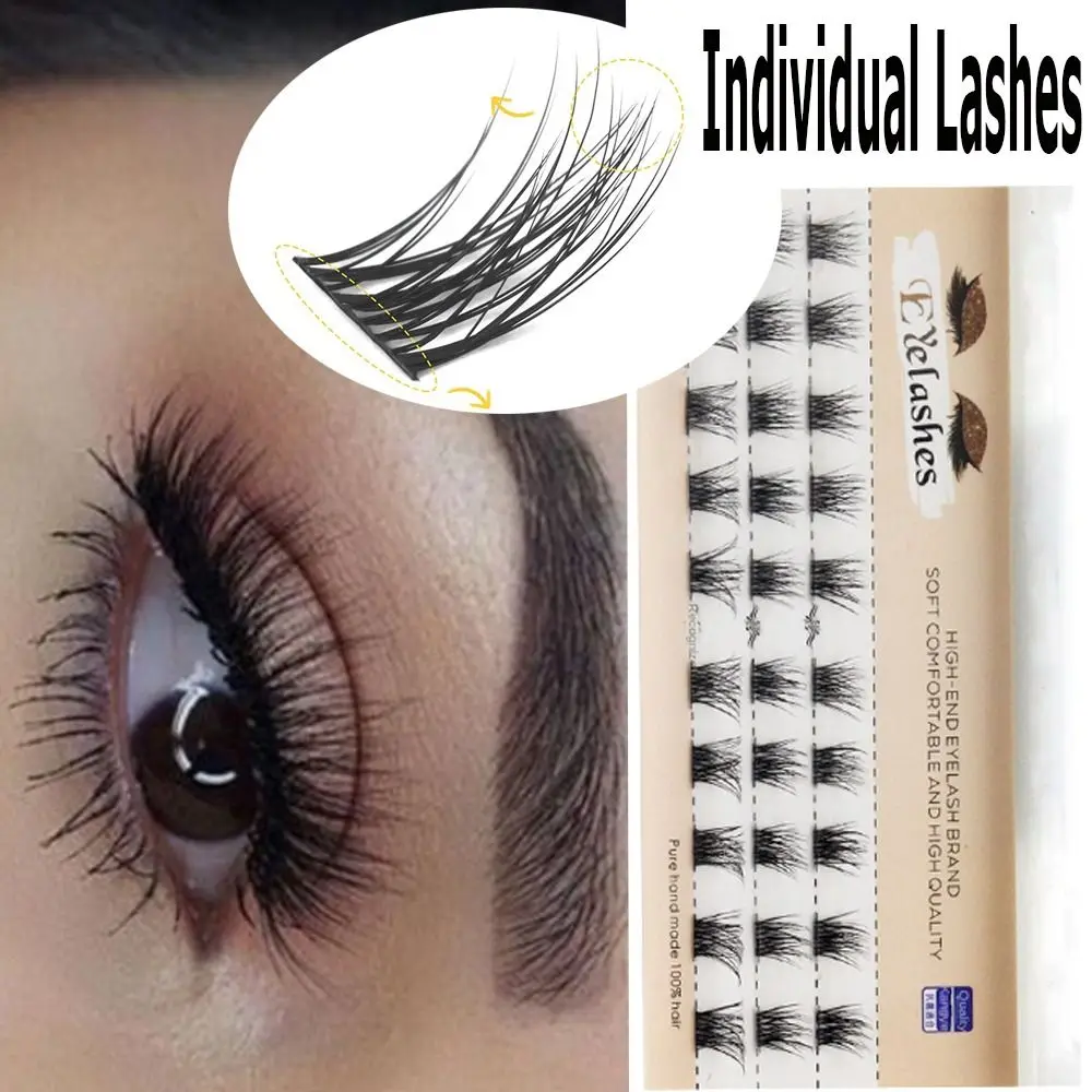 

3 Lines Individual Cluster Eyelashes False Lashes Natural Russian Volume Faux Lashes Eyelash Extension Makeup