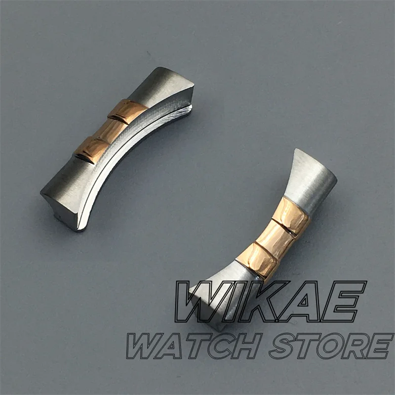 20mm Stainless Steel Curved End Link Watch Bracelet Connector for Jubilee and Oyster Watchbands