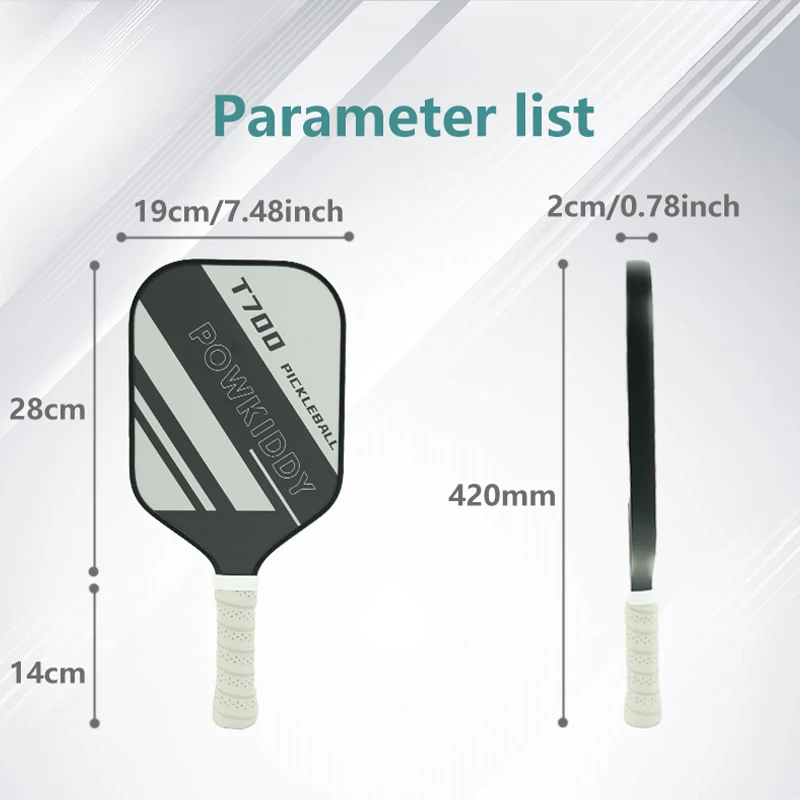 1 piece of T700 Carbon Fiber Frosted Thickened Pickleball Paddle that Meets USA Certification Professional Competition Rackets! pickleball paddle