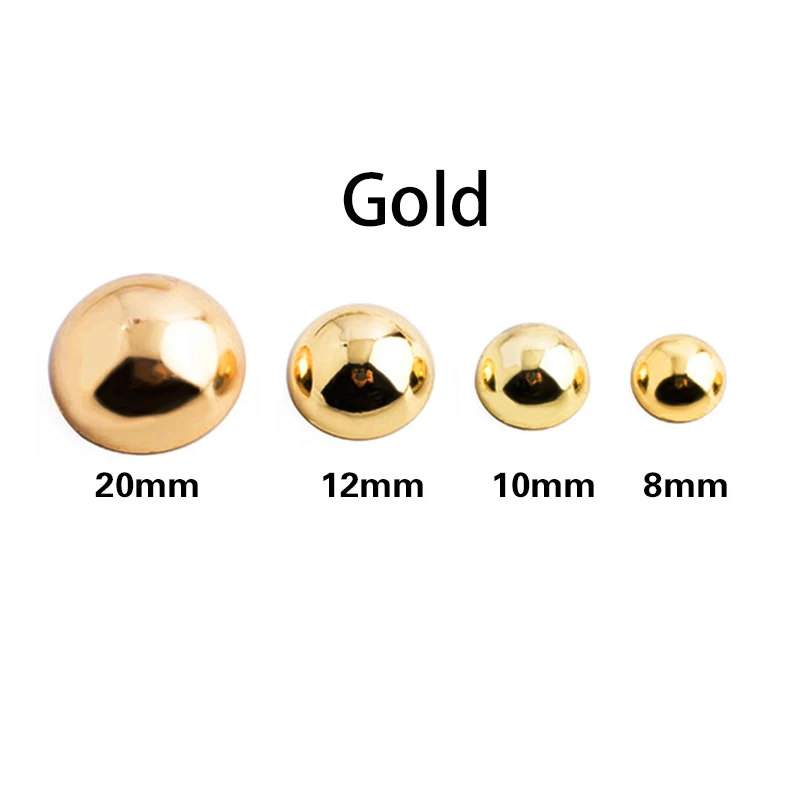 Description Picture 5 of item10pcs 8/10/12/12mm Dome Rivet Screw Spike Studs Punk Spots Garment Leather Craft Belt Wallet Decoration Craft DIY Accessory