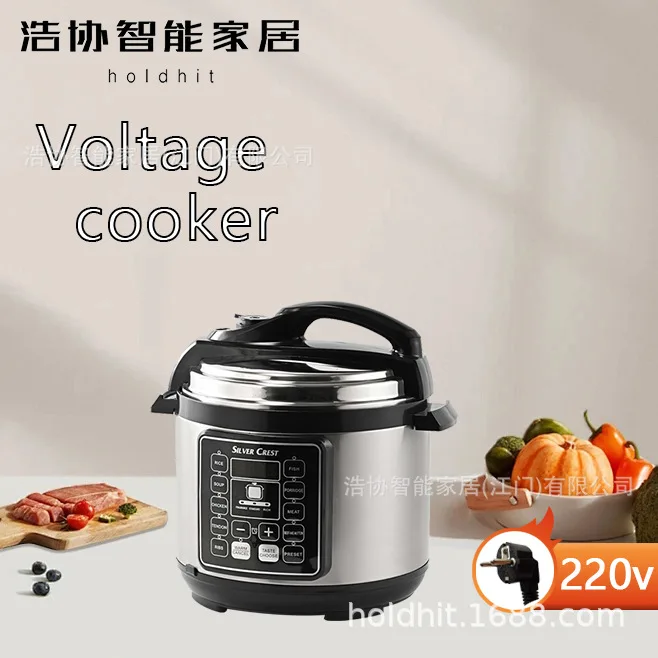 Rice cooker household wholesale 5 liters intelligent multifunctional pressure large capacity rice cooker non-stick cooker 6