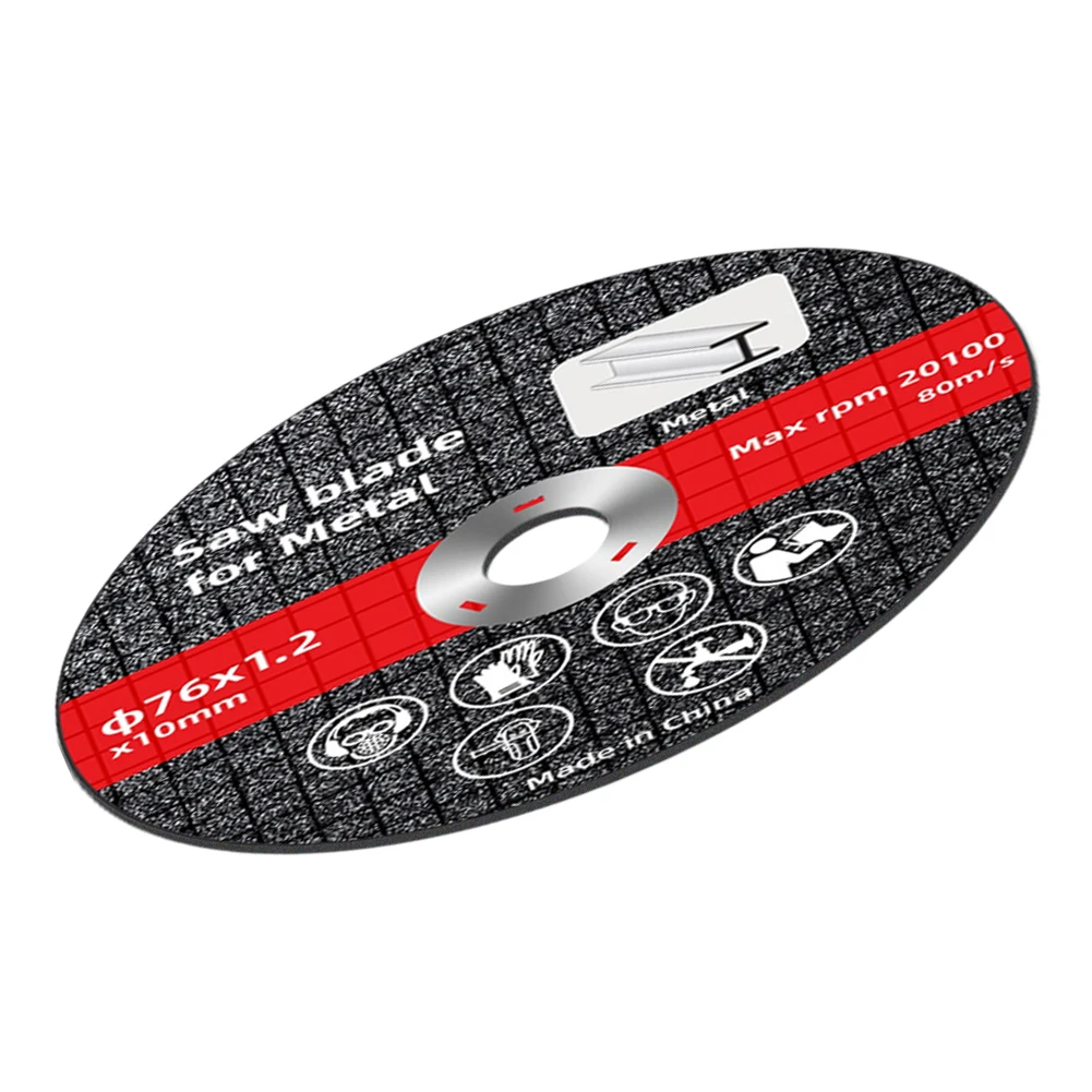 

1pc 76mm 3inch Resin Cutting Disc 10mm Bore Cut Off Wheel Circular Saw Blade Angle Grinder Sanding Disc For Metal Stainless Stee