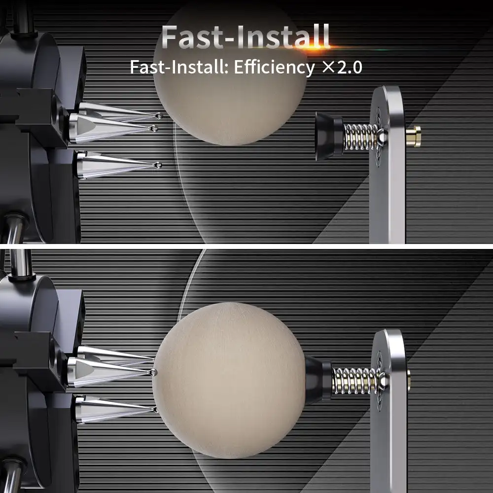 9-in-1 Rotationsroller A-Achsen-Schnellspannvorrichtung R6 Drehvorrichtung für NEJE Lasergravur-Aufsatz für Ringe, sphärische Objekte, Tassen – Detail 6