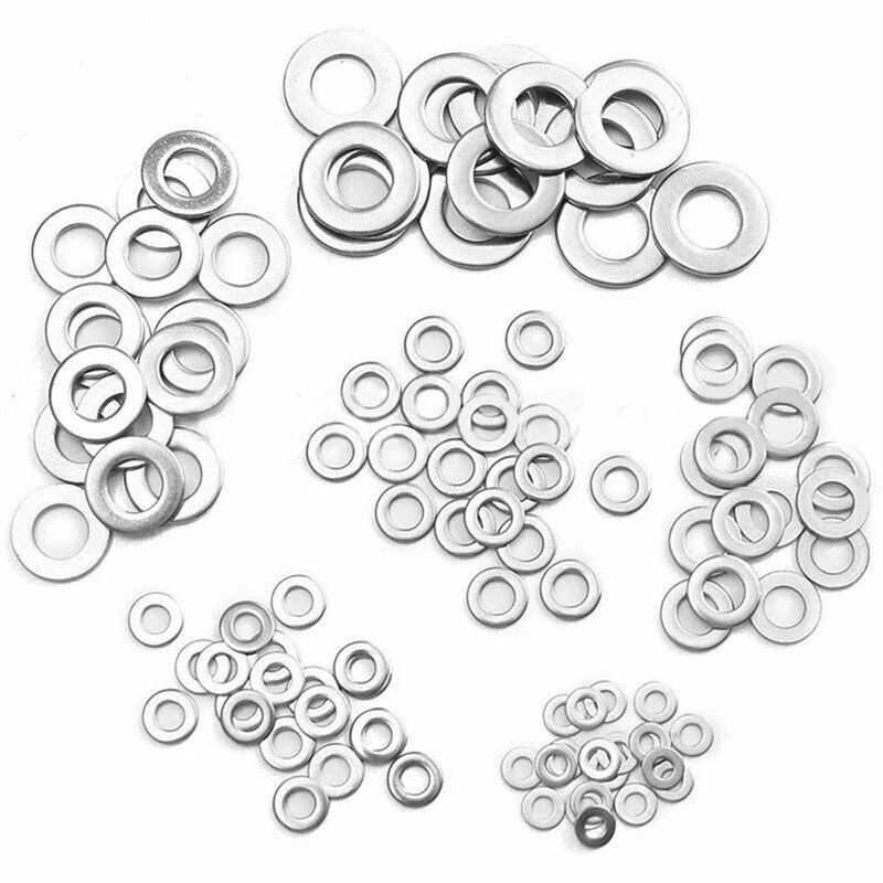 450pcs Universal Aluminum Seal Gasket O-Ring Set Muti-function O-Ring Set 6/8/10/12/14/16/18/20/22/24mm For Cars