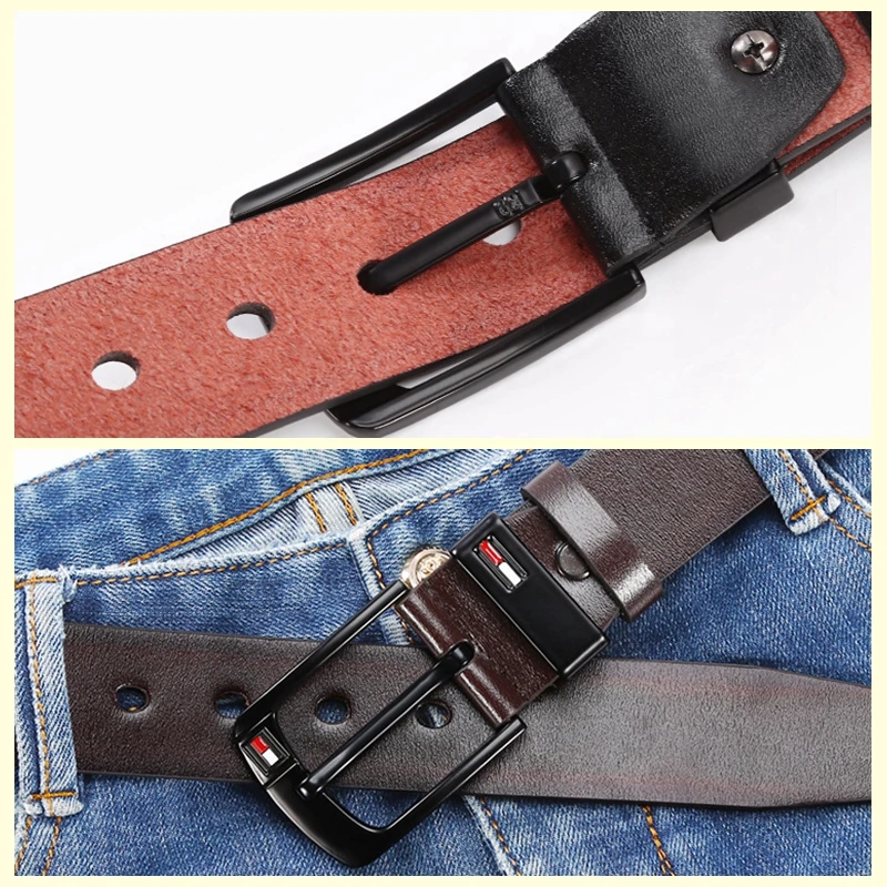 VOOTHOST Gürtel für Männer Hohe Qualität Leder Casual Vintage Jeans Männlichen Cowboy Marke Pin Schnalle Fancy Strap V0259_voghion.com
