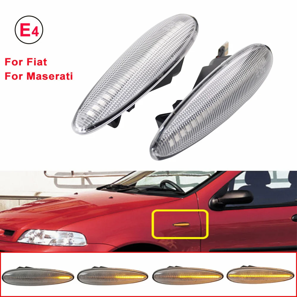 For-Fiat-Albea-Palio-Broavo-Brava-Marea-Strada-Dynamic-Sequential-LED ...