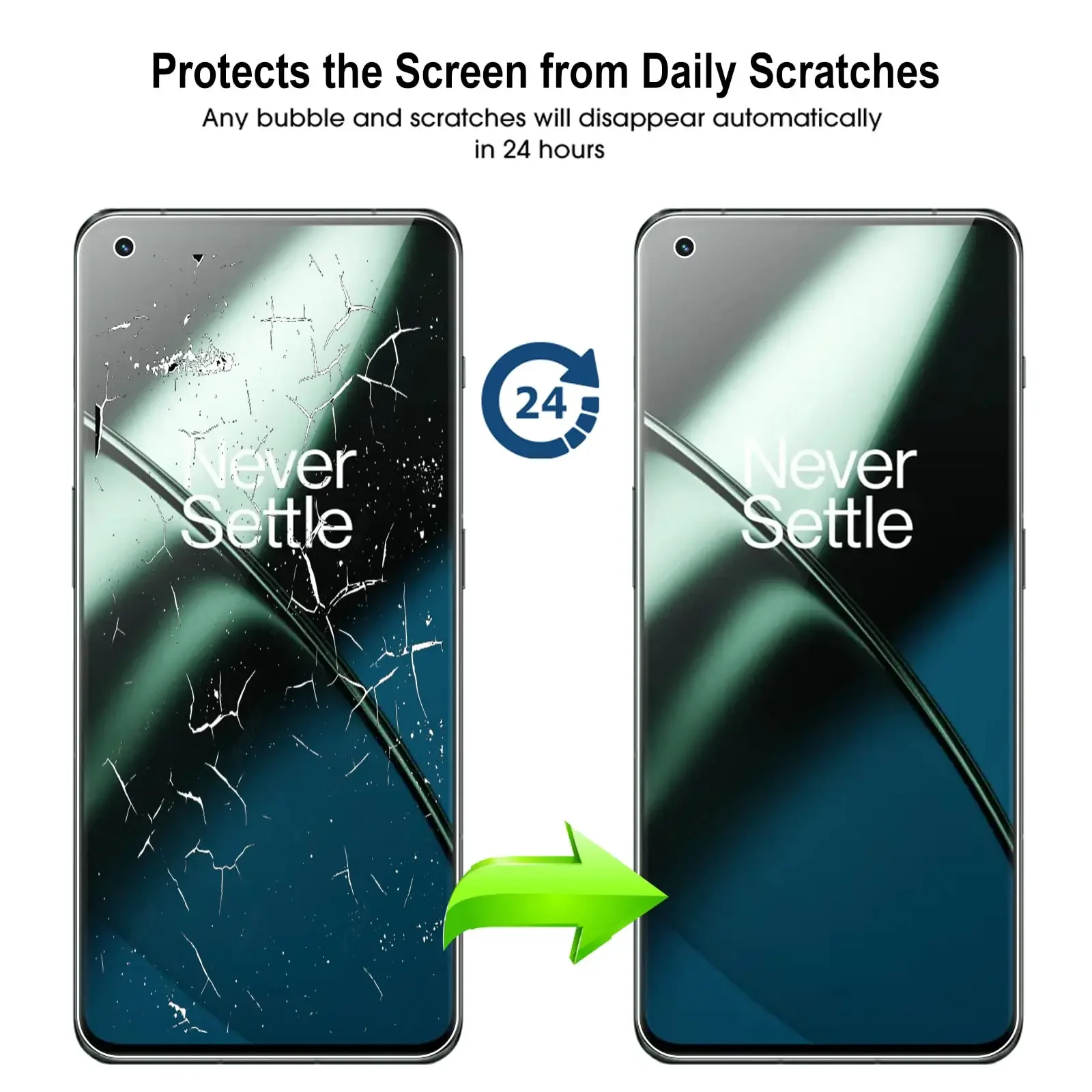 Premium 3-Pack Hydrogel Screen Protector Films - Soft and Durable Protection