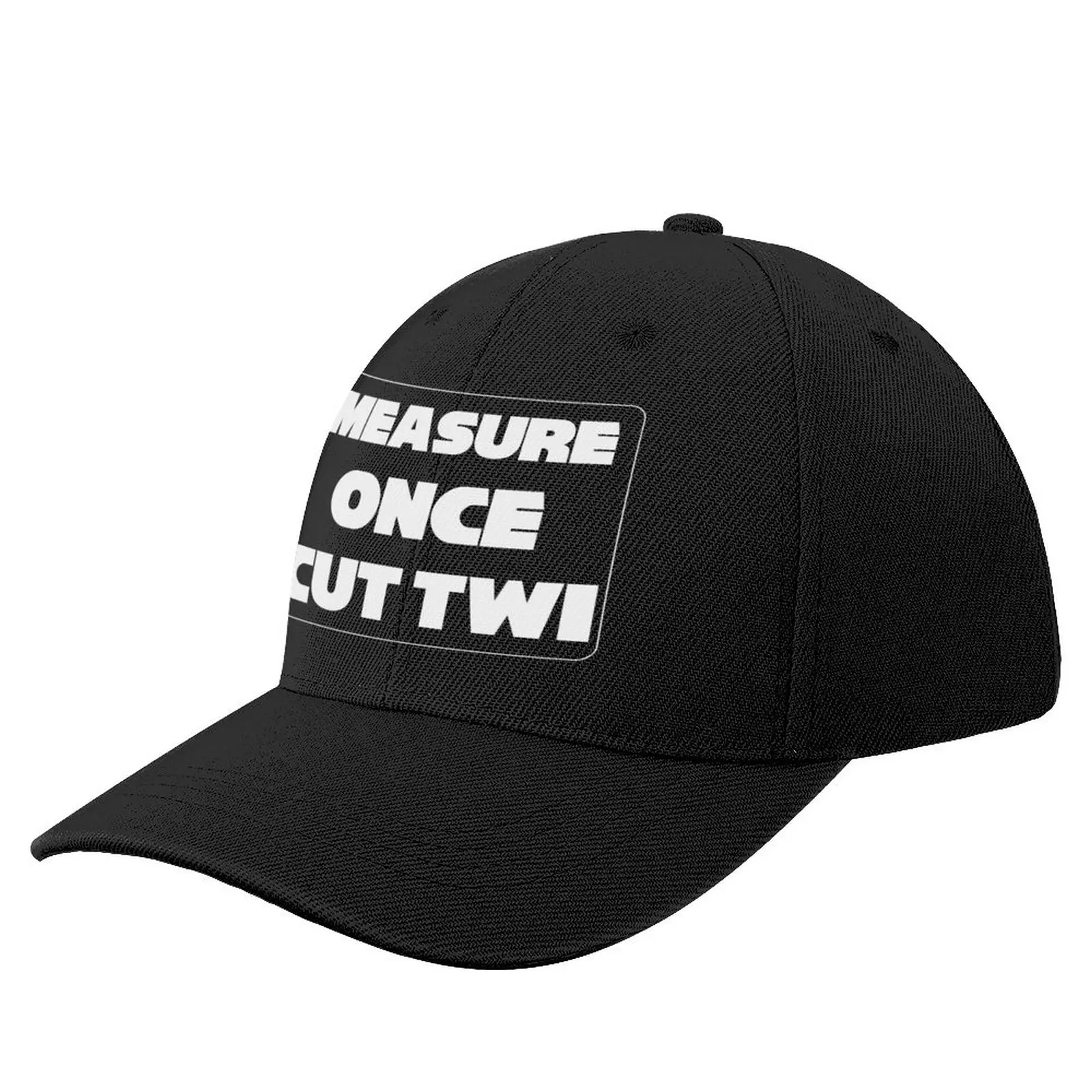 

Measure Once Cut Twice' Twisted Wisdom, Play on Words Baseball Cap Hats Ball Cap |-F-| Sunhat Beach Outing Cap Woman Men's