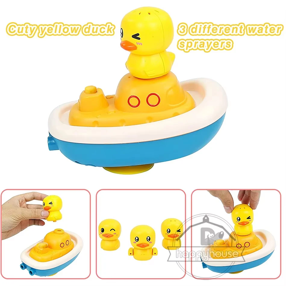 Baby Bath Toys for Kids Spray Water Bath Toys Electric Duck Baby Shower Water Toys Ball Bathroom Baby Toy Bathtub Toys Water Toy 5