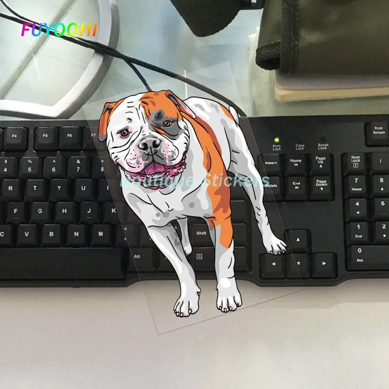 

FUYOOHI бутиковая наклейка с милыми животными, собака, автомобильные наклейки, водонепроницаемая Светоотражающая наклейка на автомобиль, мото...