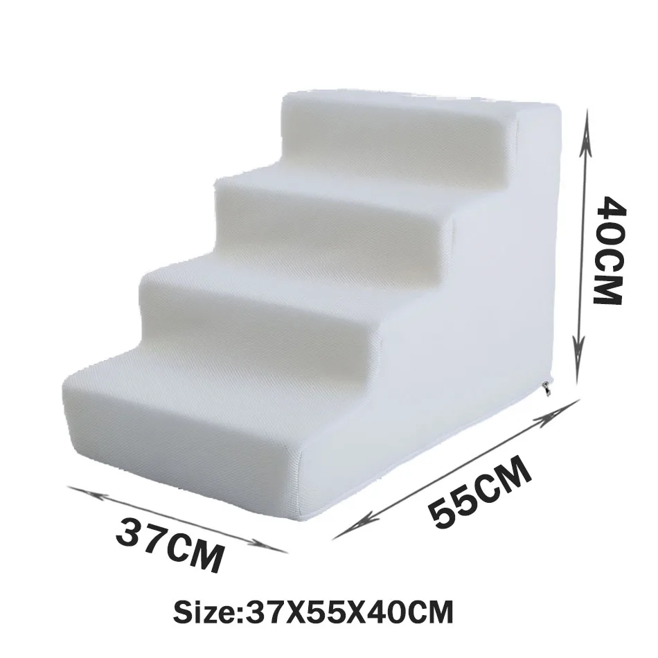 Pet Scale Giocattoli Gatto Cane Scala 2 3 4 Gradini Scale Per Cani Cucciolo Rampa Spugna Staccabile Accessori Per Scale Per Animali Domestici