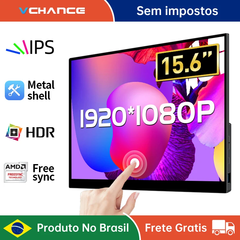 Monitor-IPS-Touch-Screen-port-til-15-6-polegadas-1080p-HDR-USB-C-Compat ...