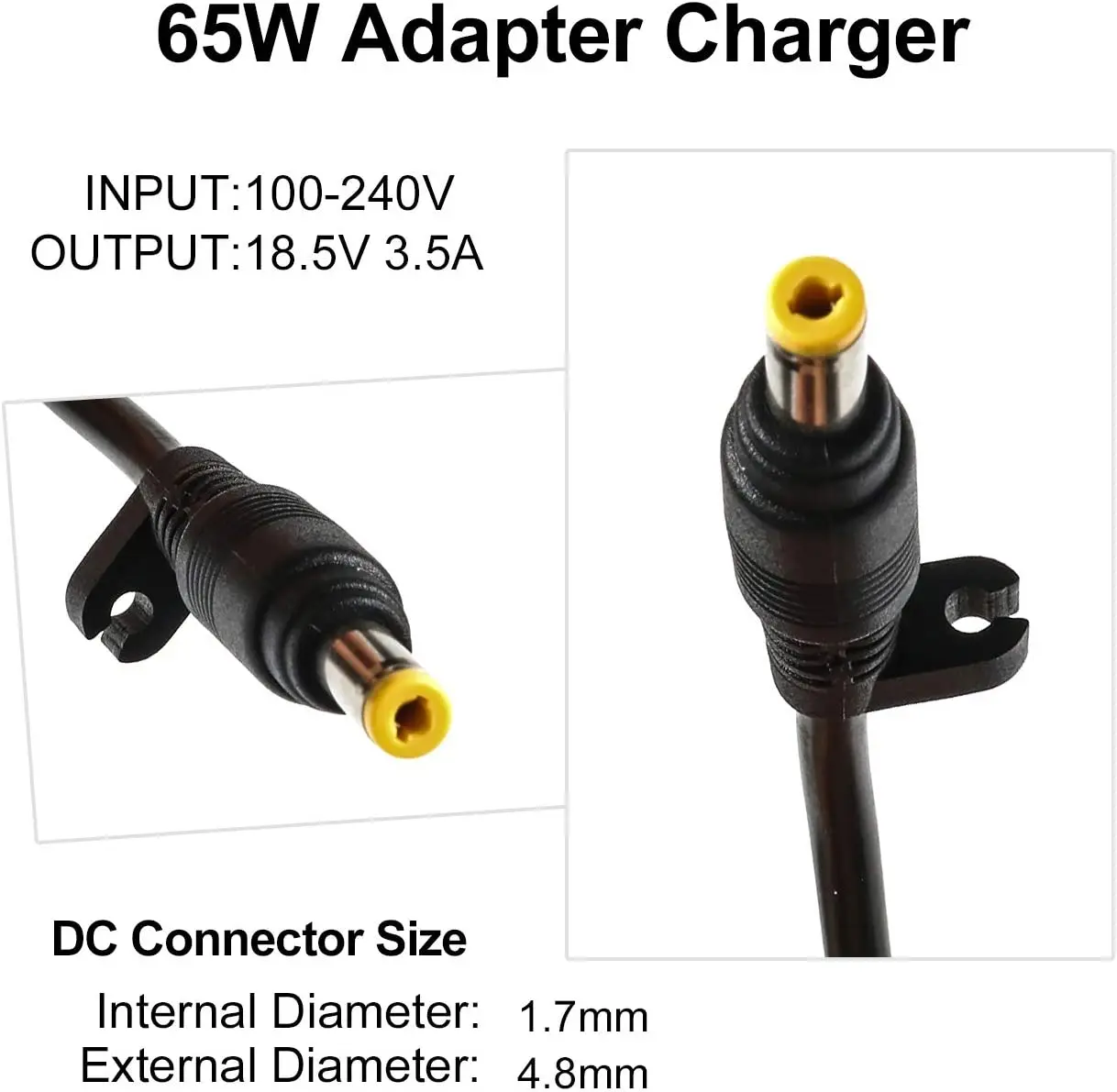 Chargeur 18.5V 3.5A Pour HP Compaq 610 615 - Adaptateur Secteur Neuf