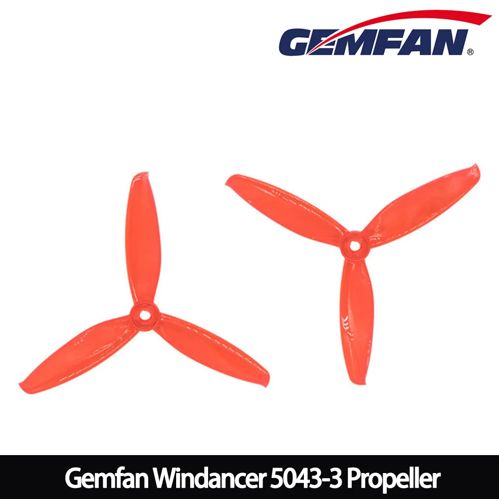 ตัวเลือกสินค้า ใบพัดโดรน Gemfan 5x4.3 3 ใบพัด วัสดุ PC สำหรับ FPV แข่งขัน