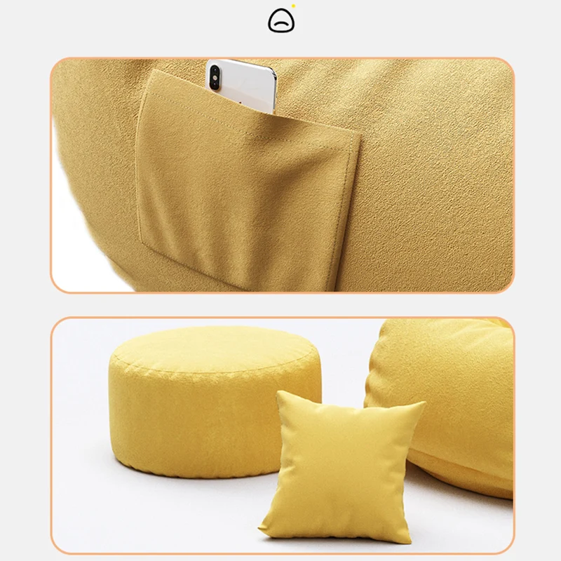 Outdoor Bean Bag Sofas Lazy Sofa With Bean Bag Single Person Small Sofa Bedroom Backrest Seat Lounge Chair Balcony For Leisur