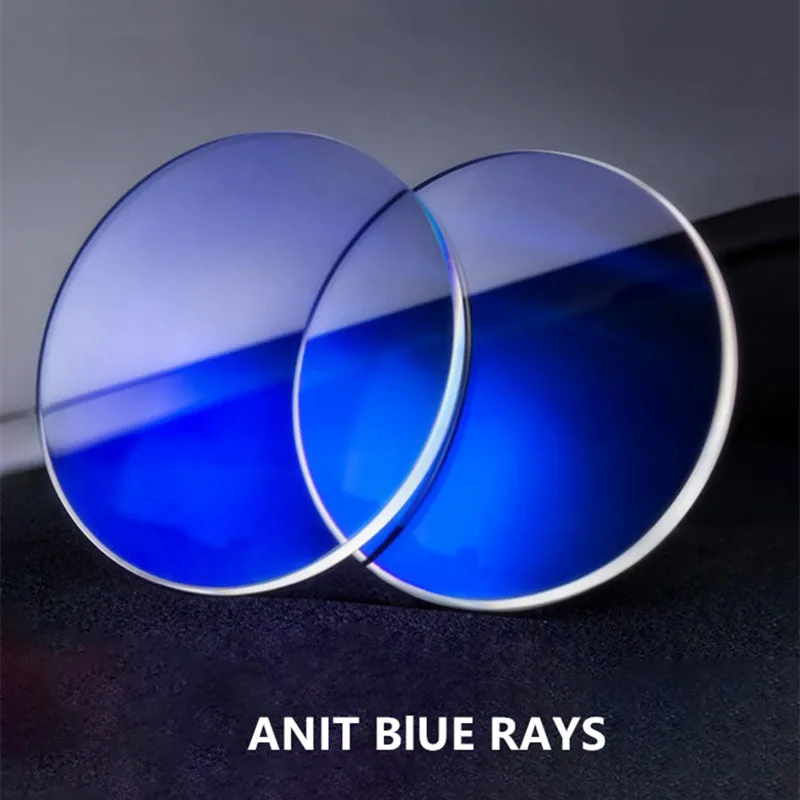 Anti Blue Light Blocking Resin Lens1.56 1.61 1.67 1.74Optical Prescription Glasses Lens Myopia Hyperopia Progressive Thin Lenses