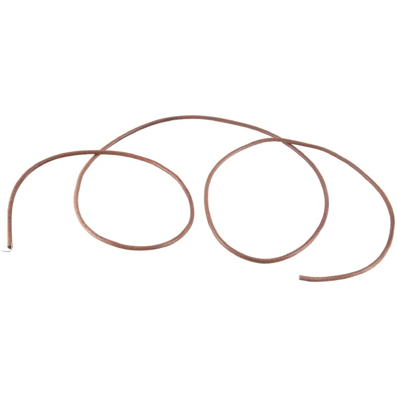 10Pcs Flat Leather Strip Cord Braiding String 0.5Mm Dark Brown Espresso Sewing Machine Belt Parts