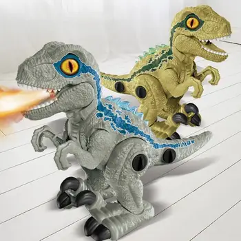 Electric Walking Spray Dinosaur Robot With LED Light & Realistic Sound Mechanical Dinosaurs Model Toy For Kids Birthday Gifts 1