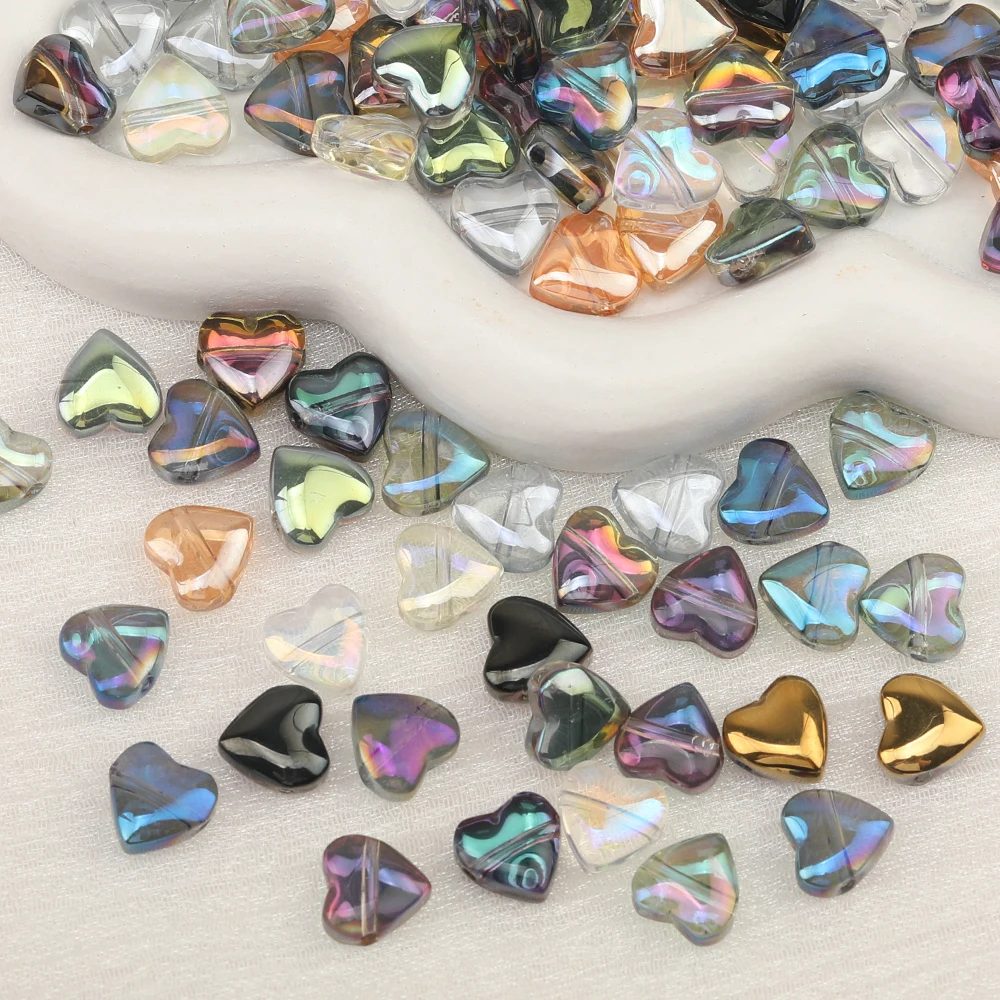 Cordial Design Crystal Material/Jewelry Findings & Components/AB Plating/Hand Made Beads/Heart Shape/DIY Beads Making - cordial