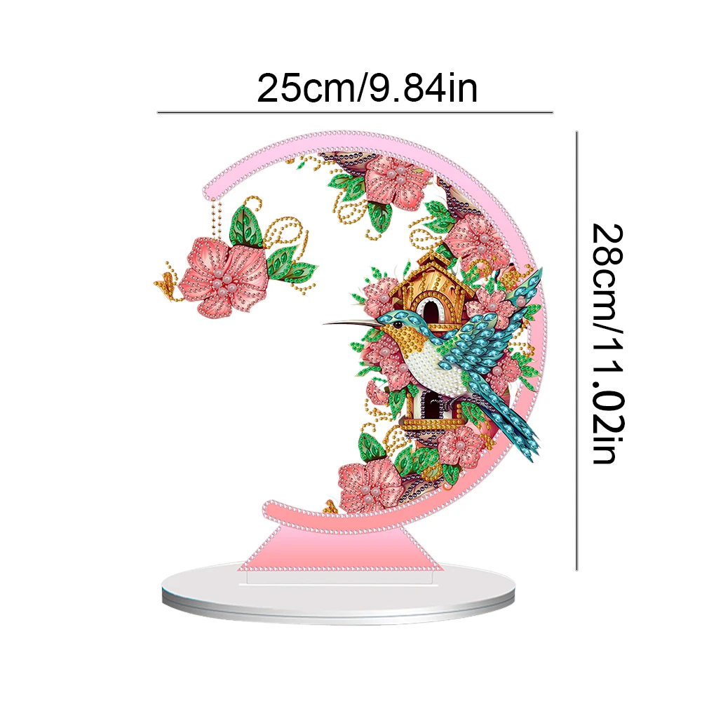 DIY Moon Diamond Art Painting Ornament