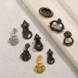 Hardware New Chinese Antique Drawer Single Hole Zinc Alloy Home Improvement Cabinet Circle Handle Accessories