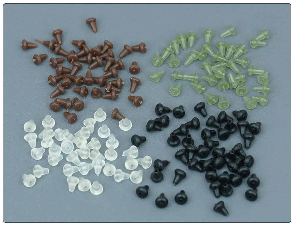 Hirisi Großpackung Angelhaken-Stopper-Set Weiche Gummi-Endvorrichtungen für Karpfenangeln Zubehör in 4 Lebendigen Farben – Detail 7