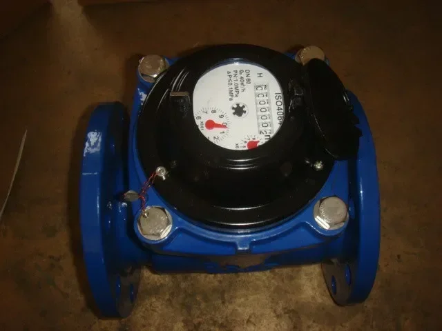 stainless steel cover big flow meter flange water meter