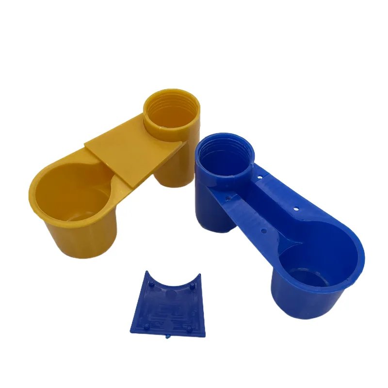 1 Pcs Bird Quail Drinker Cups Water Feeding Bottle Cup Chicken Pigeon Parrot Hamster Double Nozzle Water Guide For Family