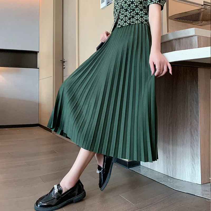 

TFETTERS Long Skirt for Women Office Lady Solid Color Large Swing A-line Umbrella Skirt Women 2024 Spring Summer Women Clothing