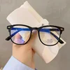 Women's Round Frame Myopia Glasses Vintage Transparent Minus Diopter Glasses Unisex Trend Blue Light Blocking Near Sight Eyewear 4