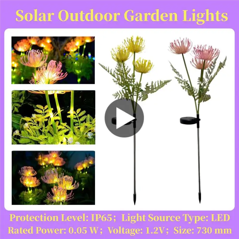 

Солнечные садовые светильники, фотолампы со светящимися цветами и стеблями, внешнее освещение, фотолампы для сада, дорожки, деки, двора, Декор