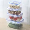Refrigerator Preservation Box, Double-Layer, Large Capacity, Sealed Box, Vegetable and Fruit, Food Grade, Drain 2