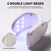 Mini Q-Shaped 6LED Nail Art UV Lamp USB Convenient Design Single Finger Nail Art Dryer Suitable for Gel Polish Manicure Tools 4