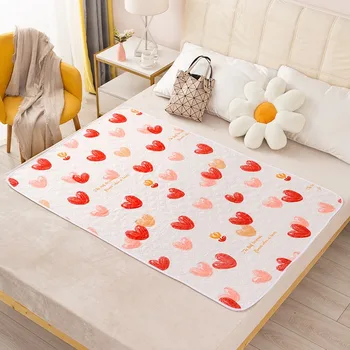 Waterproof Washable Mattress Urine Mat for Baby Toddlers Cute Cartoon Bed Protector Diaper Bedding Urine Pads Cloth Breathable 1