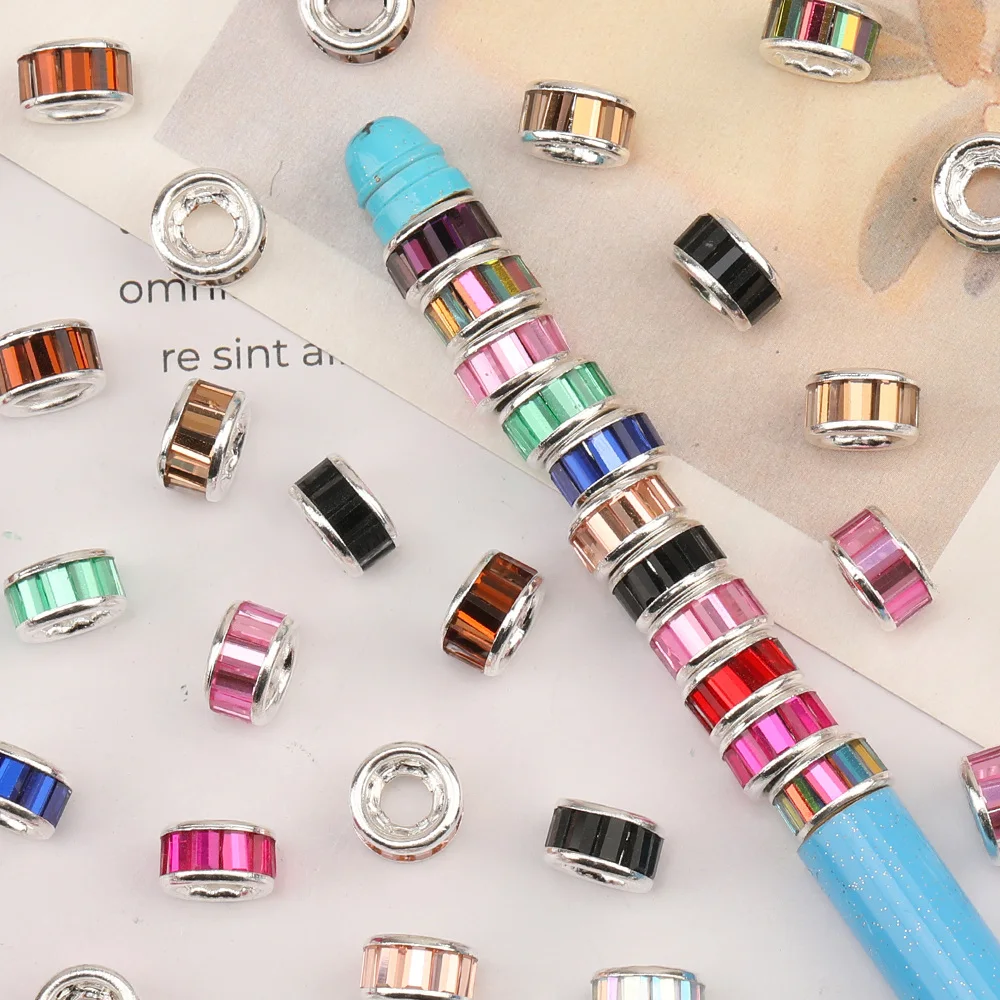 Cordial Design 200Pcs 10*10MM Jewelry Accessories/Hand Made/Wheel Shape/Rhinestone Loop/DIY Making/Jewelry Findings & Components - cordial