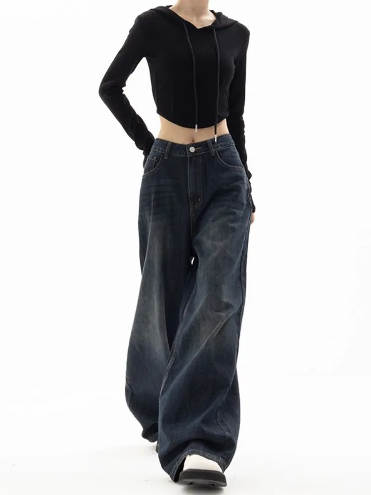HOUZHOU-Vintage-Women-Wide-Leg-Jeans-Harajuku-Baggy-Denim-Trousers ...