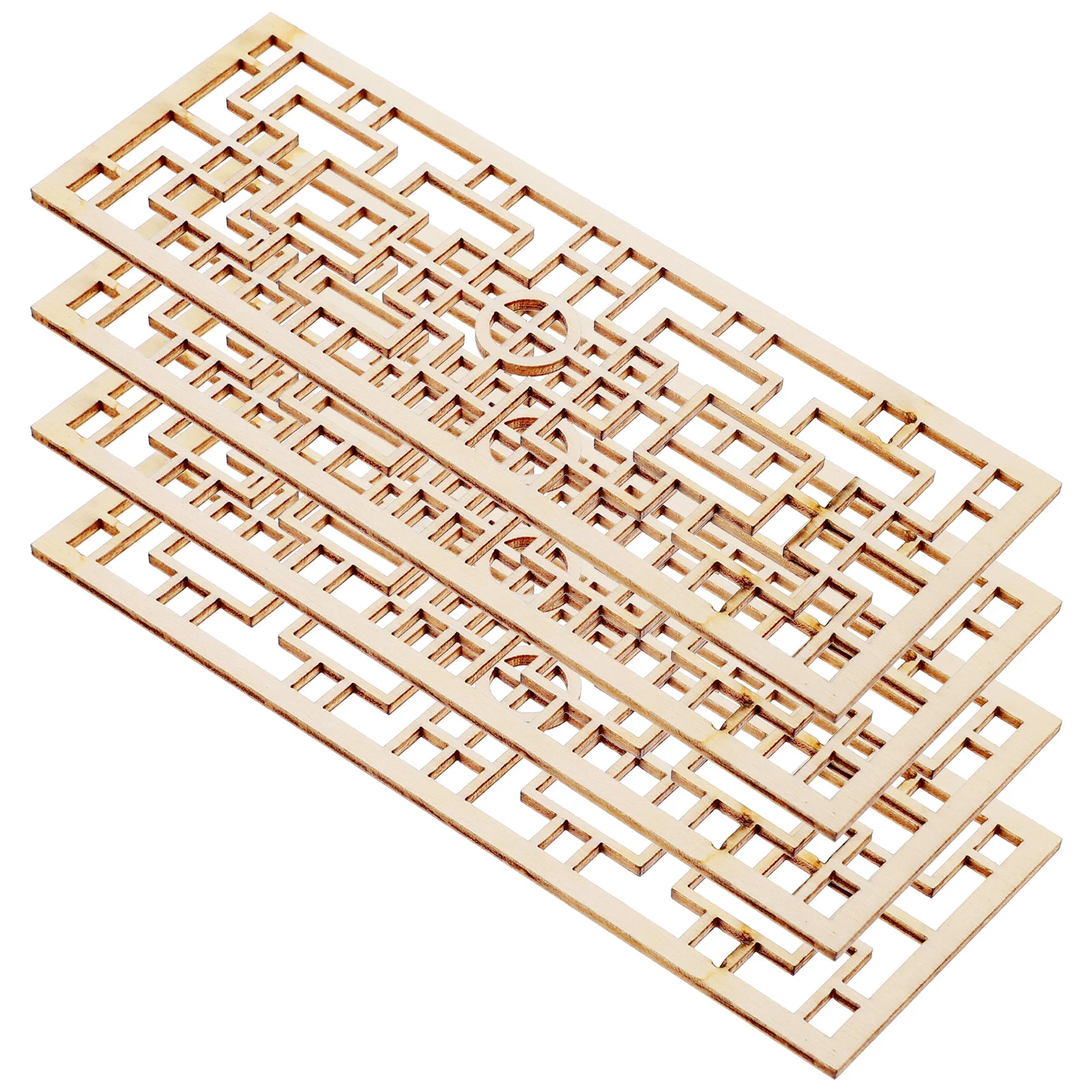 

4Pcs Mini House Screen Model Miniature House Furniture Model Decorative Mini Screen